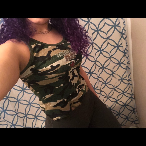 Camo crop top - Picture 2 of 2